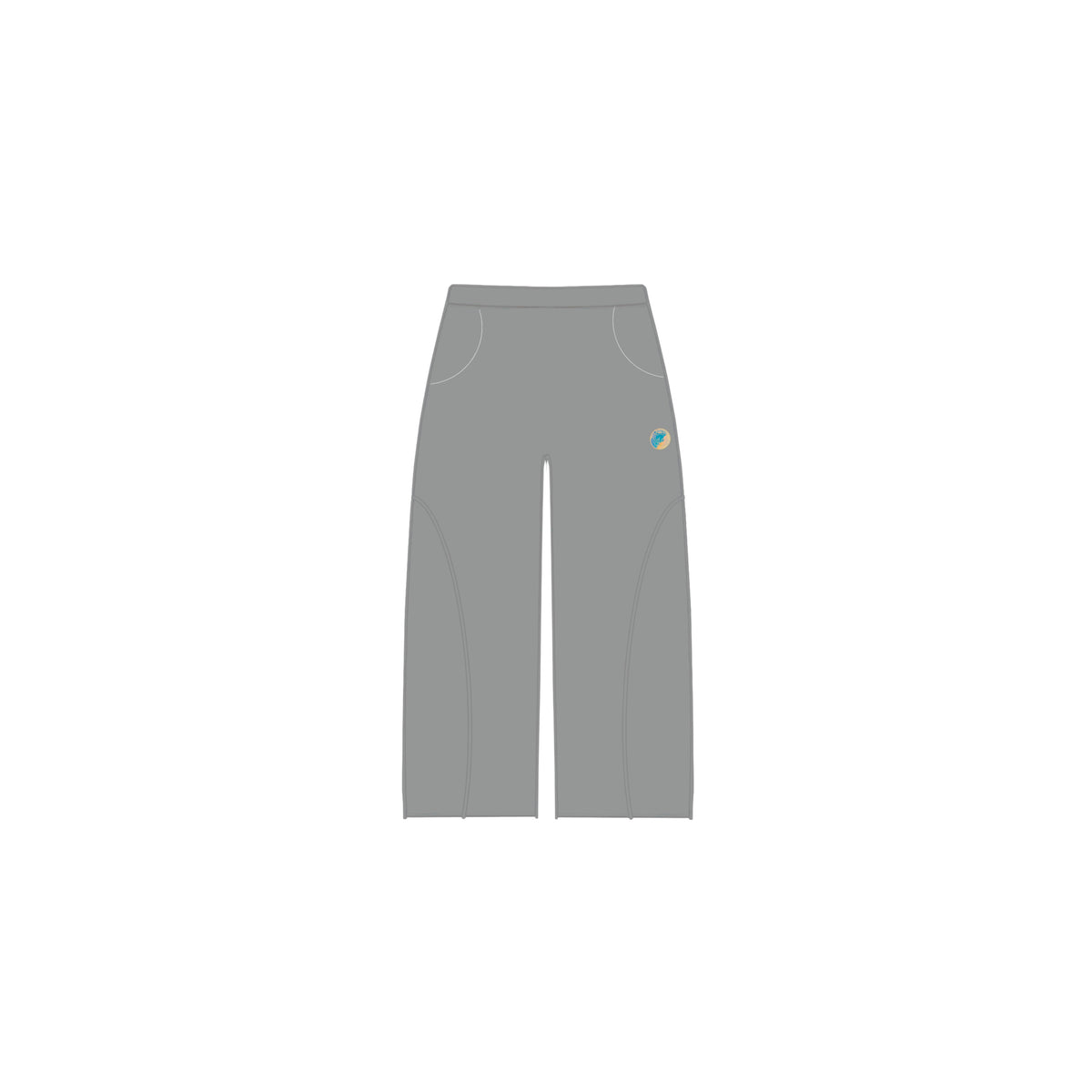 Reflective grey sweatpants