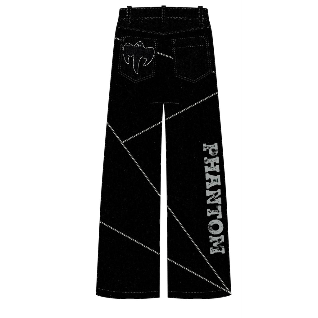 Black Phantom Geo Denim