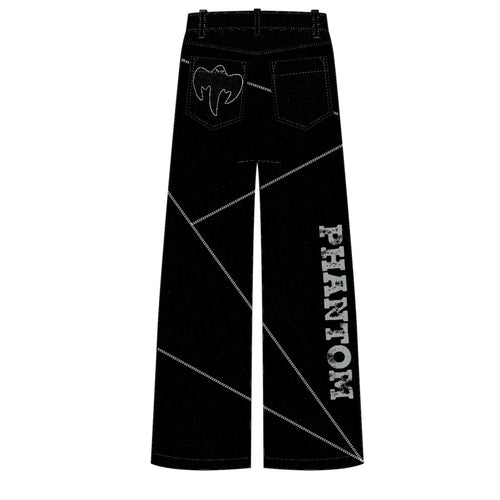 Black Phantom Geo Denim