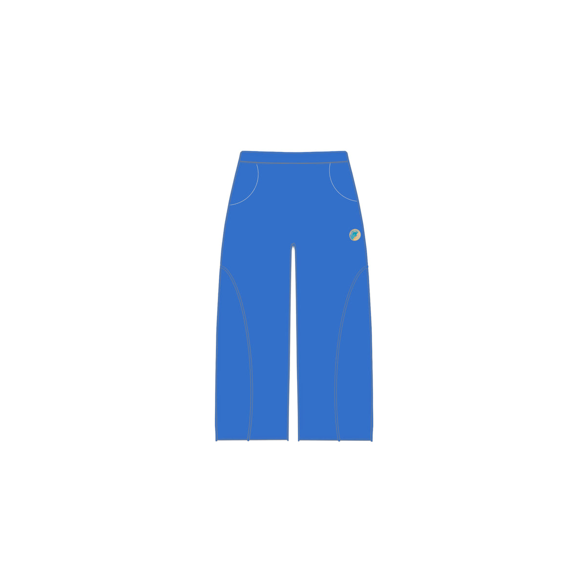 Reflective blue sweatpants