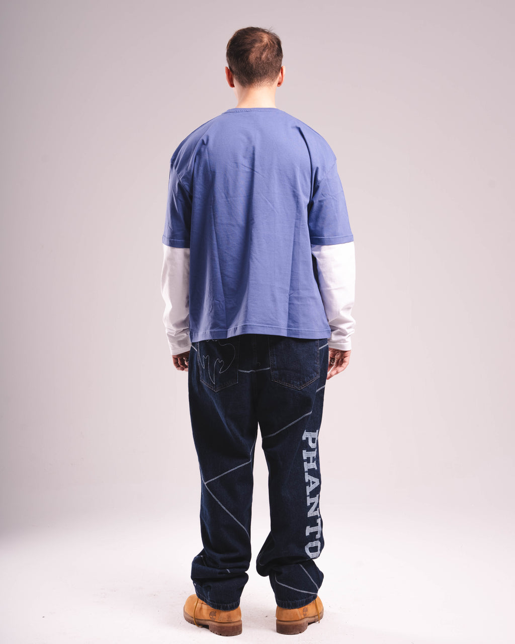 Navy Phantom Geo Denim