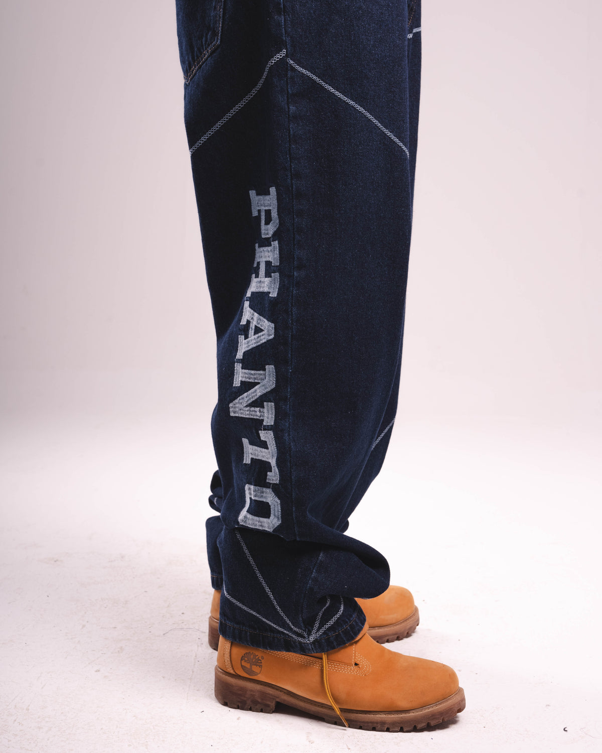 Navy Phantom Geo Denim