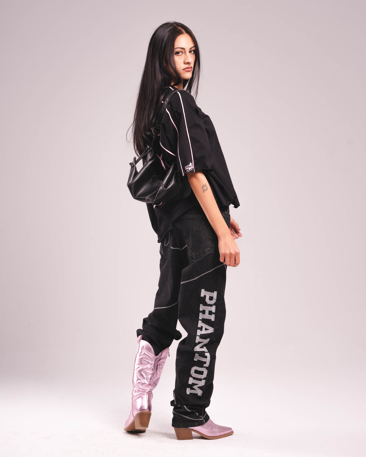 Black Phantom Geo Denim